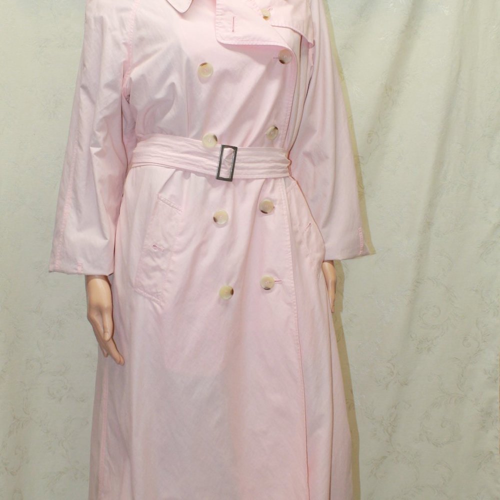 Beautiful Soft Pink Trench Coat by RAINSHEDDER Size 16 Like New